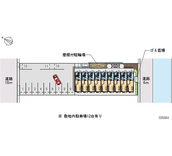 ★手数料０円★福山市春日町　月極駐車場（LP）